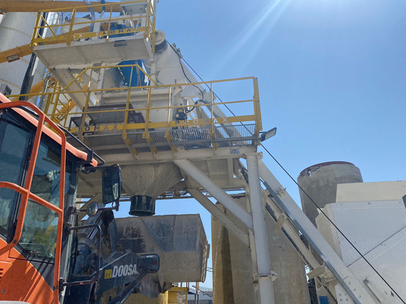 100m³/h Compact Bucket System Concrete Batching Plant